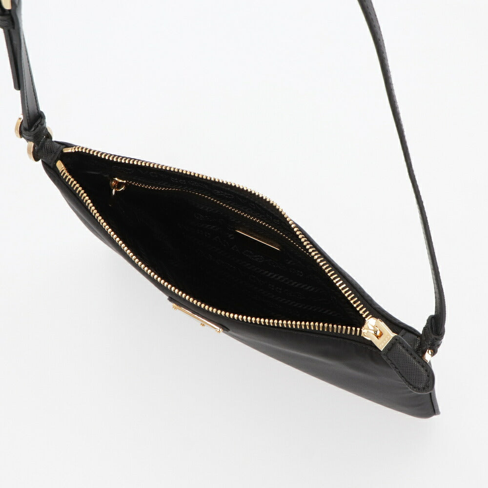 PRADA プラダ レディース バッグ ショルダーバッグ ブラック ポリアミド Re-Nylon ポーチ フラット 1NE545 2C05 F0002