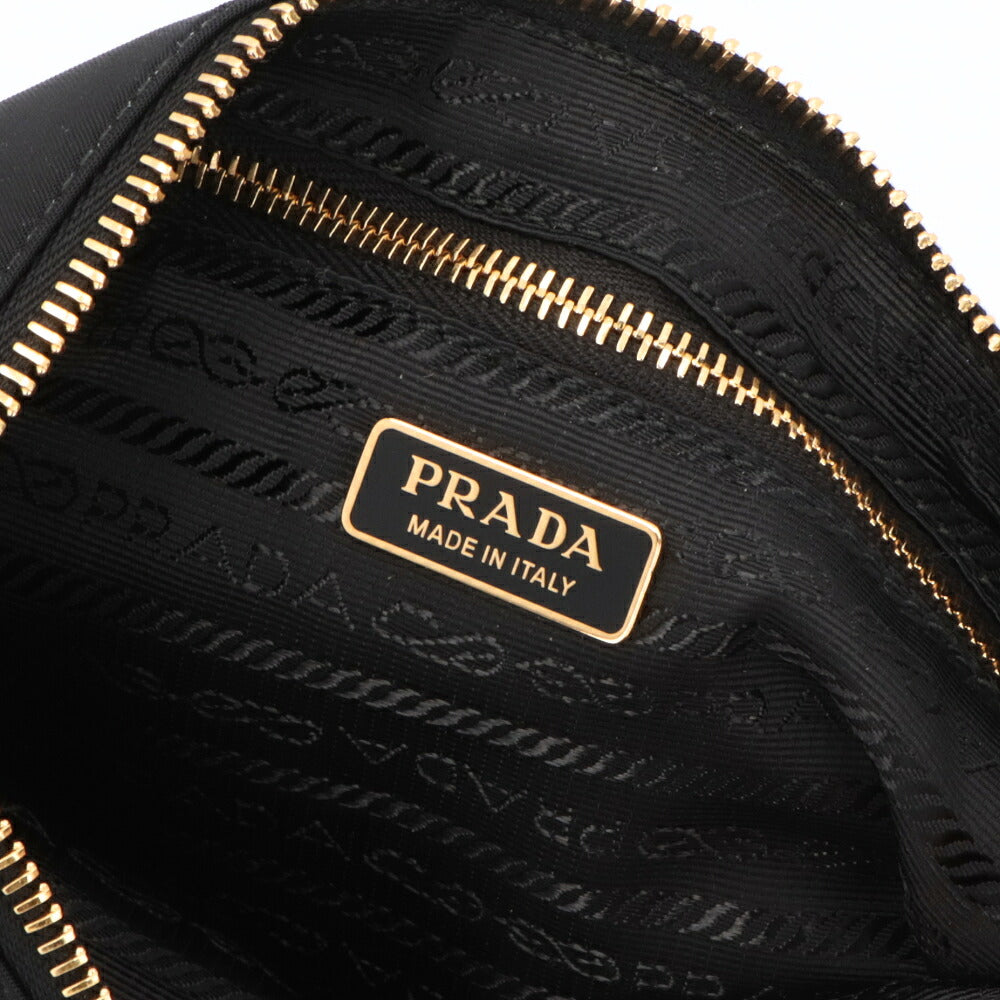 PRADA プラダ レディース バッグ ショルダーバッグ ブラック ポリアミド Re-Nylon ポーチ フラット 1NE545 2C05 F0002