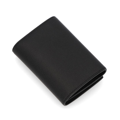 サンローラン SAINTLAURENT 雑貨 キーリング・キーケース ユニセックス ブラック カーフスキン 6連キーケース ロゴ メンズ レディース
