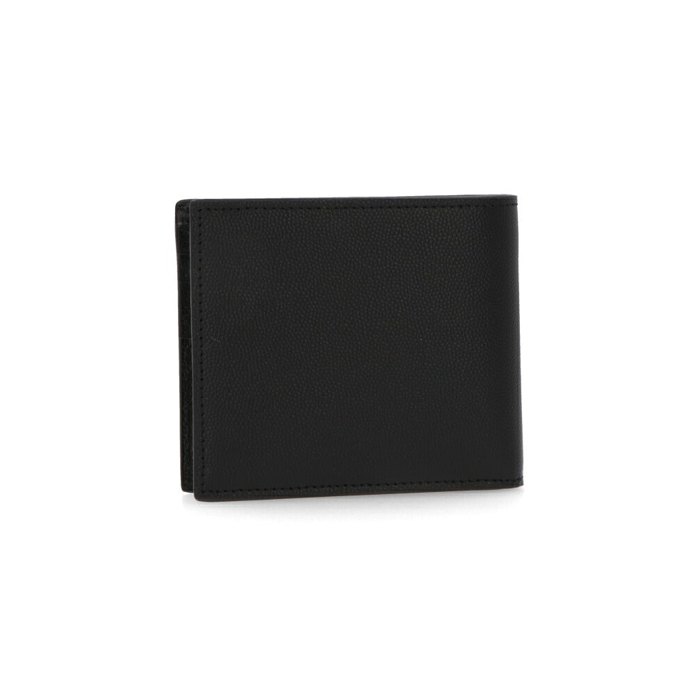 サンローラン SAINT LAURENT 財布 二つ折り財布 メンズ  ブラック カーフレザー カサンドラ ミニ財布 小銭入れなし 453276
