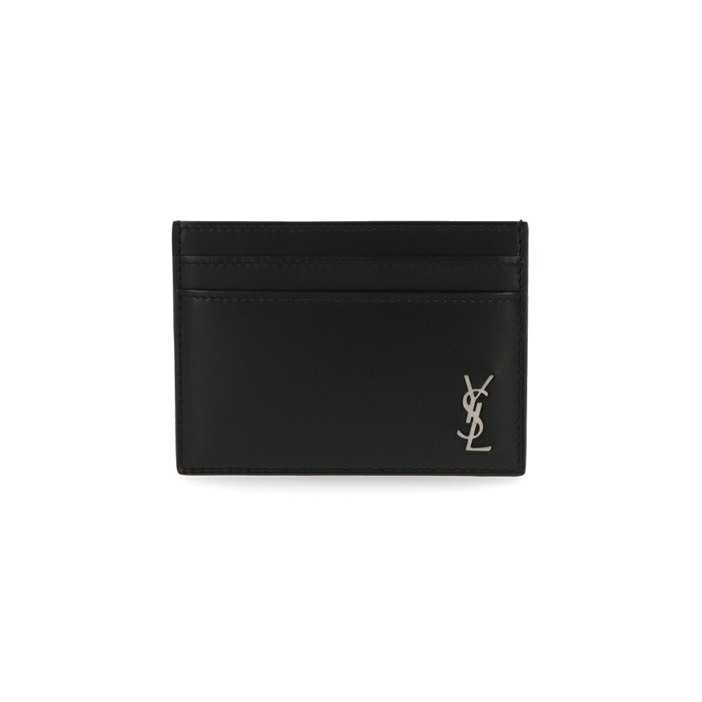SAINT LAURENT サンローラン メンズ 雑貨 カードケース・名刺入れ ブラック ロゴ 607603