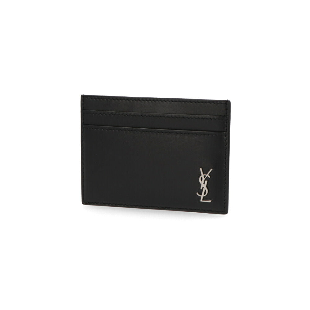 SAINT LAURENT サンローラン メンズ 雑貨 カードケース・名刺入れ ブラック ロゴ 607603