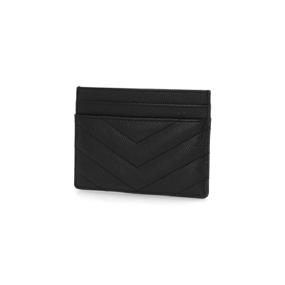 SAINT LAURENT カードケース ブラック キルティング カサンドラロゴ  423291 BOW01