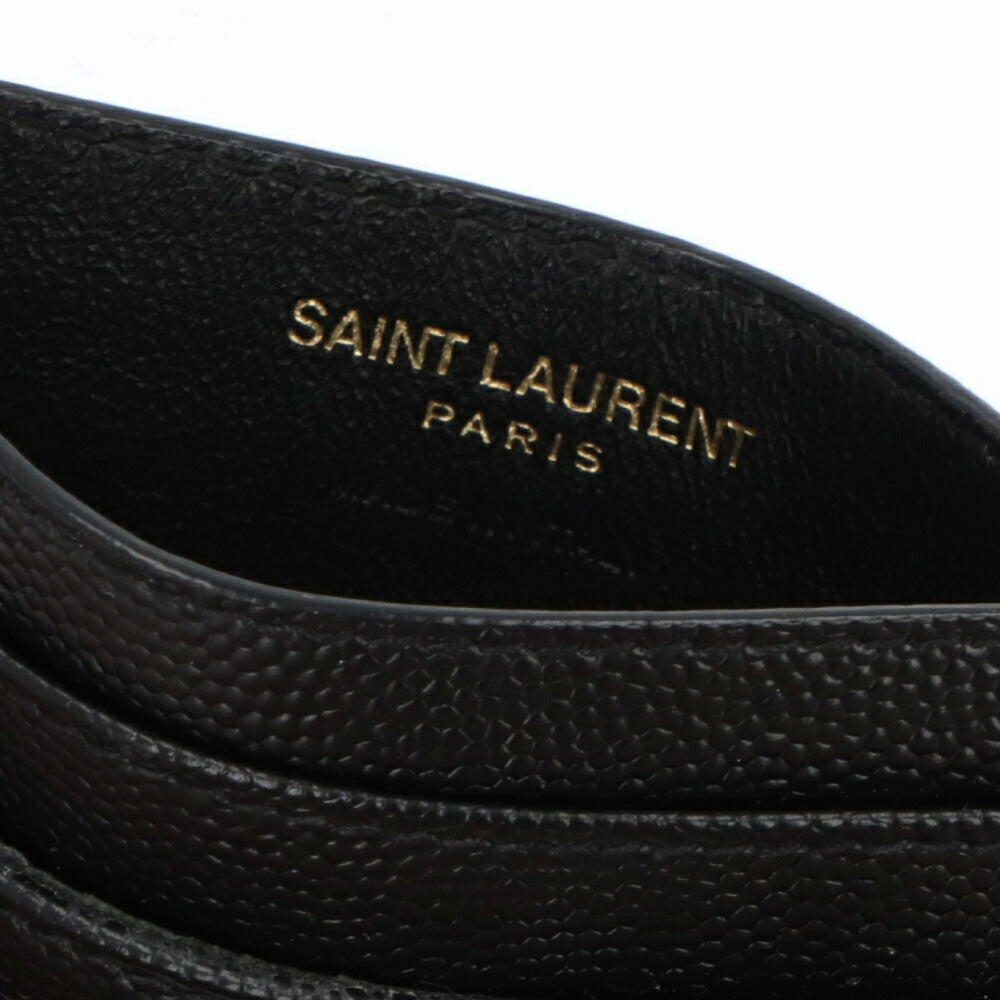 SAINT LAURENT カードケース ブラック キルティング カサンドラロゴ  423291 BOW01