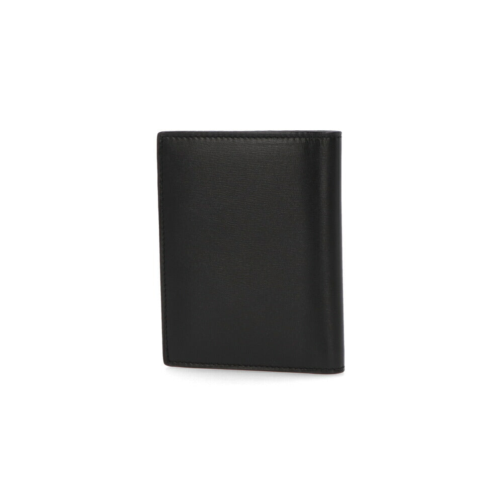 SAINT LAURENT 二つ折り財布 ブラック KING PALM YSLロゴ 小銭入れなし 668736 02G0W