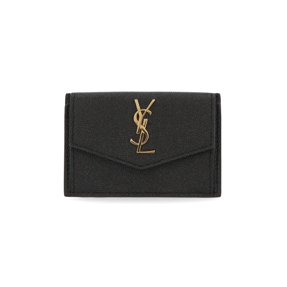 SAINT LAURENT カードケース ブラック フラグメントケース カサンドラロゴ ミニ財布 582305 1GF0J
