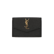 SAINT LAURENT カードケース ブラック フラグメントケース カサンドラロゴ ミニ財布 582305 1GF0J