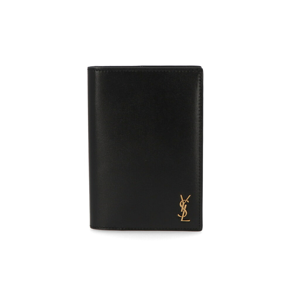 SAINT LAURENT サンローラン メンズ 雑貨 カードケース・名刺入れ ブラック パスポートケース ロゴ 607659 02G0W
