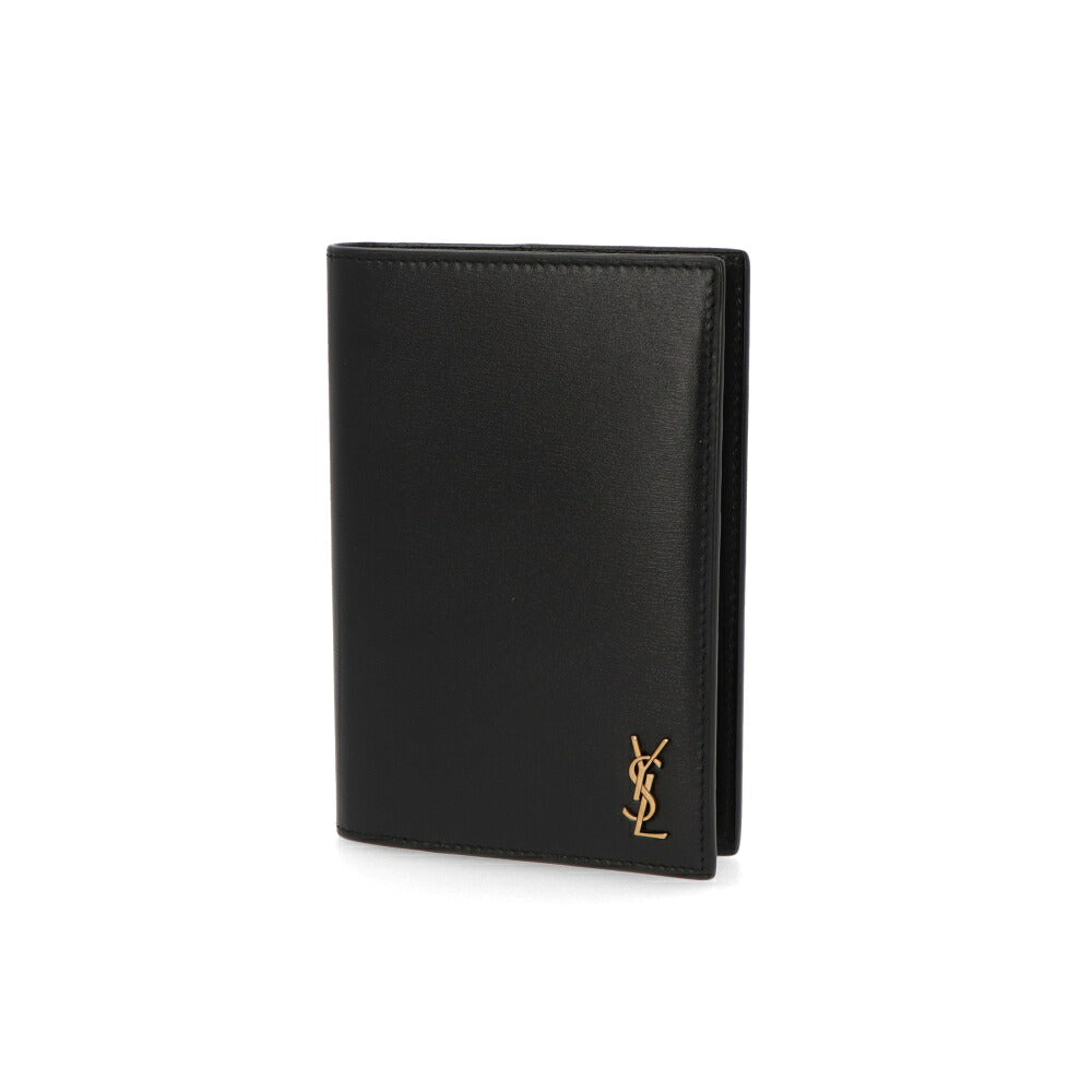 SAINT LAURENT サンローラン メンズ 雑貨 カードケース・名刺入れ ブラック パスポートケース ロゴ 607659 02G0W