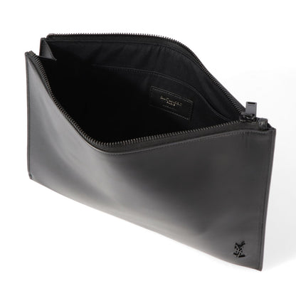 サンローラン SAINTLAURENT バッグ クラッチバッグ ユニセックス ブラック レザー ロゴ YSLイニシャル ビジネスバッグ ipadケース