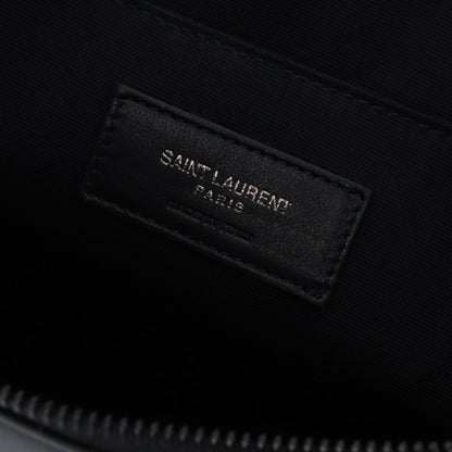 サンローラン SAINT LAURENT バッグ クラッチバッグ ユニセックス ブラック レザー ロゴ YSLイニシャル ビジネスバッグ