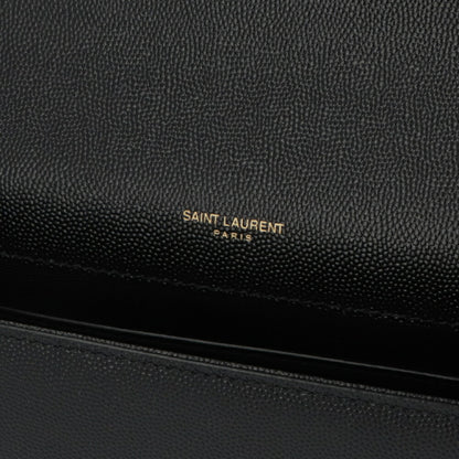 サンローラン SAINT LAURENT バッグ ショルダーバッグ レディース KATE MEDIUM ケイト ミディアム ブラック×ゴールド オフホワイト×ゴールド レザー グレイン ド プードルレザー カサンドラロゴ 鞄 カラー 364021 BOW0J