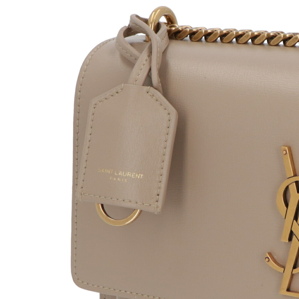 SAINT LAURENT ショルダーバッグ ブラック ベージュブラウン SUNSET サンセット クロスボディバッグ カサンドラロゴ 442906 D420W