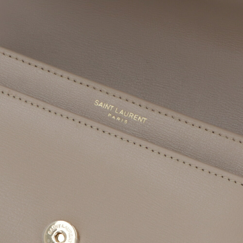SAINT LAURENT ショルダーバッグ ブラック ベージュブラウン SUNSET サンセット クロスボディバッグ カサンドラロゴ 442906 D420W