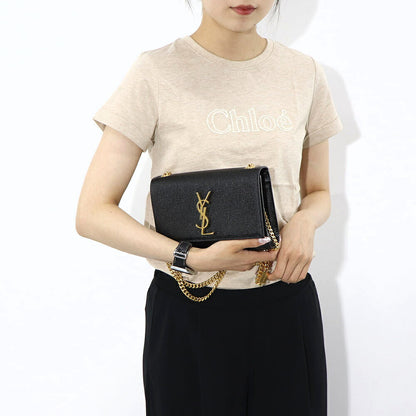 サンローラン SAINT LAURENT バッグ ショルダーバッグ レディース KATE S ケイト スモール ブラック オフホワイト カーフ レザー カサンドラロゴ 鞄 カラー3色 469390 BOW0J