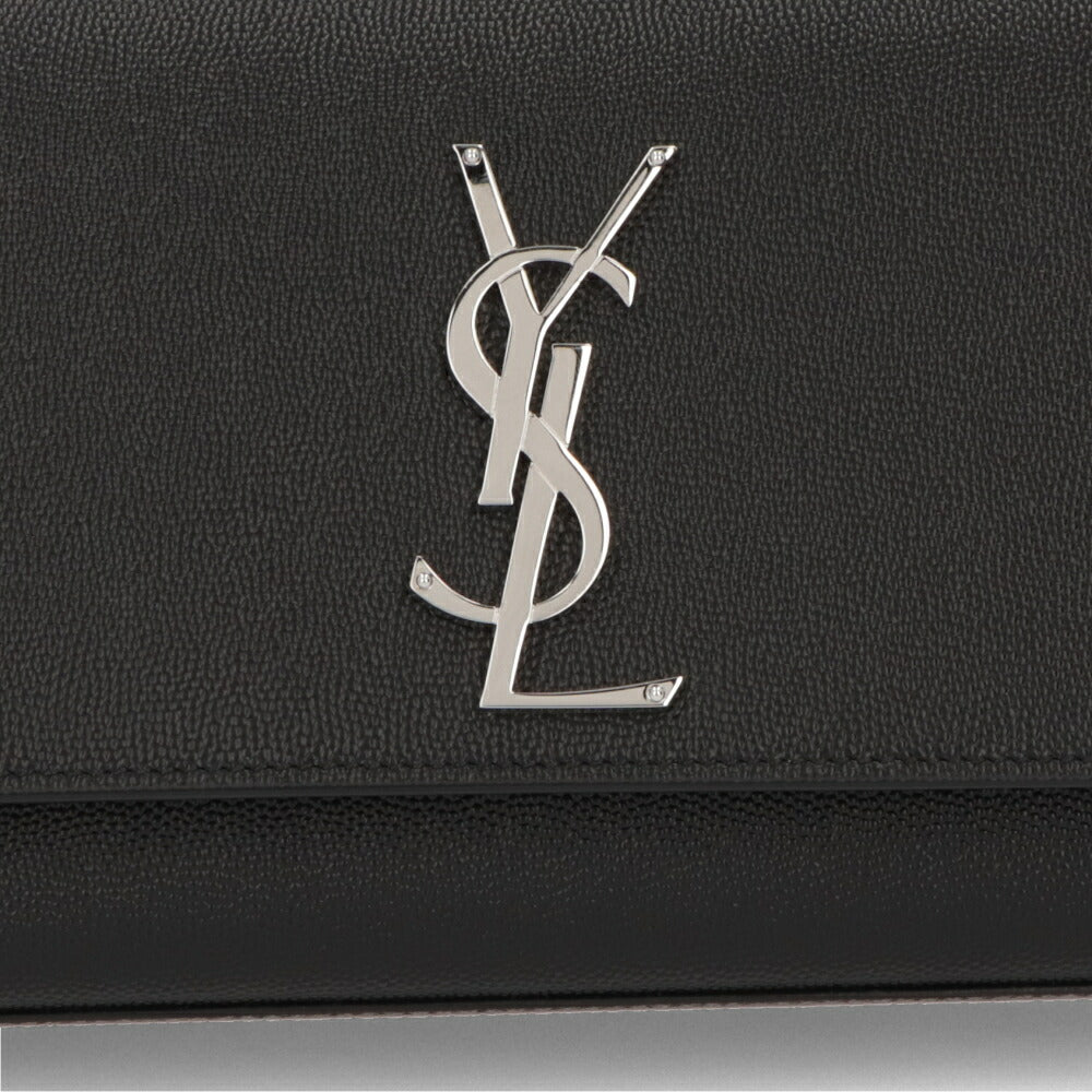 SAINT LAURENT ショルダーバッグ ブラック チェーンバッグ クロスボディバッグ カサンドラロゴ 469390 BOW0N