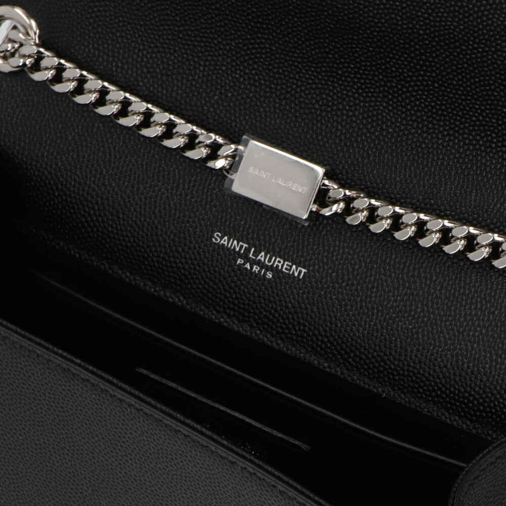 SAINT LAURENT ショルダーバッグ ブラック チェーンバッグ クロスボディバッグ カサンドラロゴ 469390 BOW0N