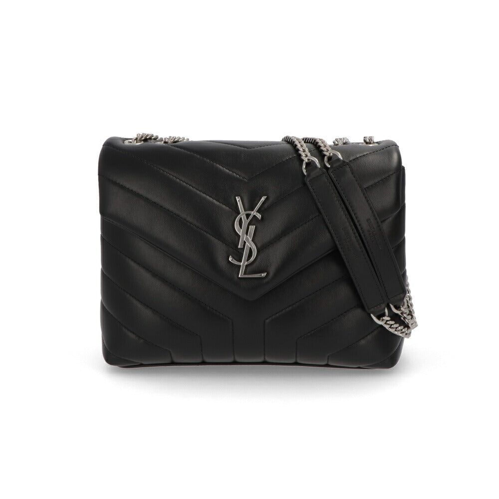 SAINT LAURENT ショルダーバッグ ブラック キルティング クロスボディバッグ カサンドラロゴ 494699 DV726