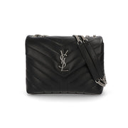 SAINT LAURENT ショルダーバッグ ブラック キルティング クロスボディバッグ カサンドラロゴ 494699 DV726