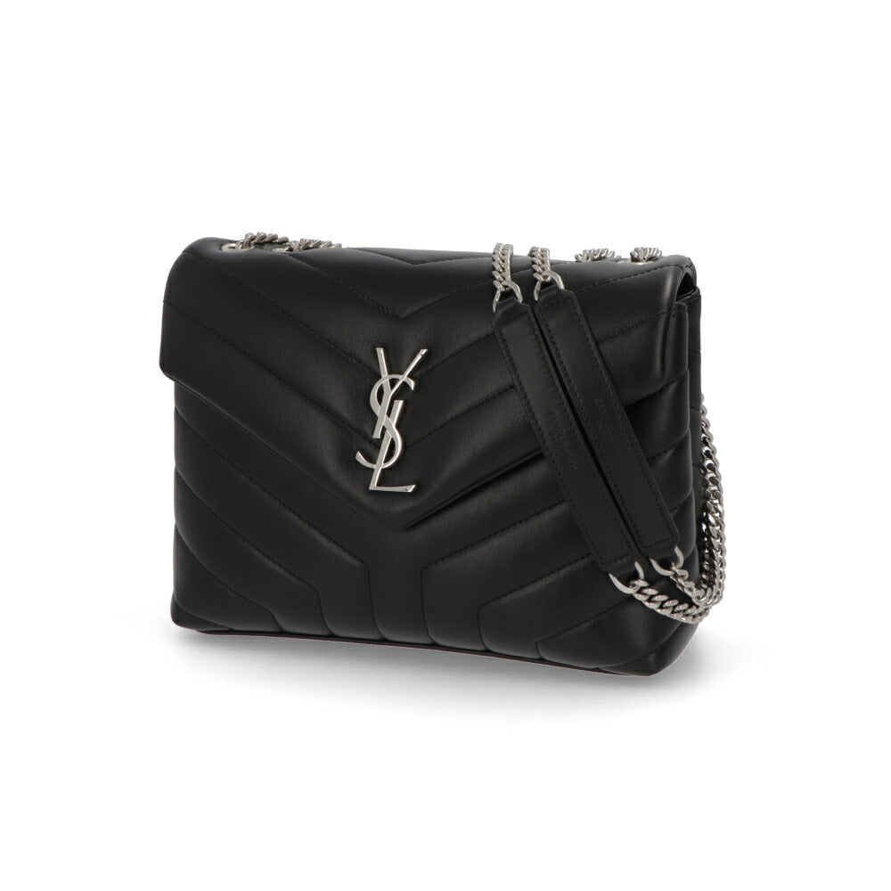 SAINT LAURENT ショルダーバッグ ブラック キルティング クロスボディバッグ カサンドラロゴ 494699 DV726