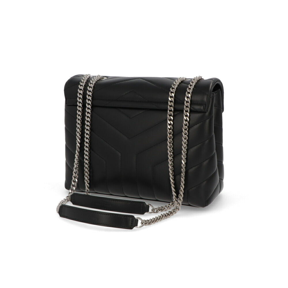 SAINT LAURENT ショルダーバッグ ブラック キルティング クロスボディバッグ カサンドラロゴ 494699 DV726