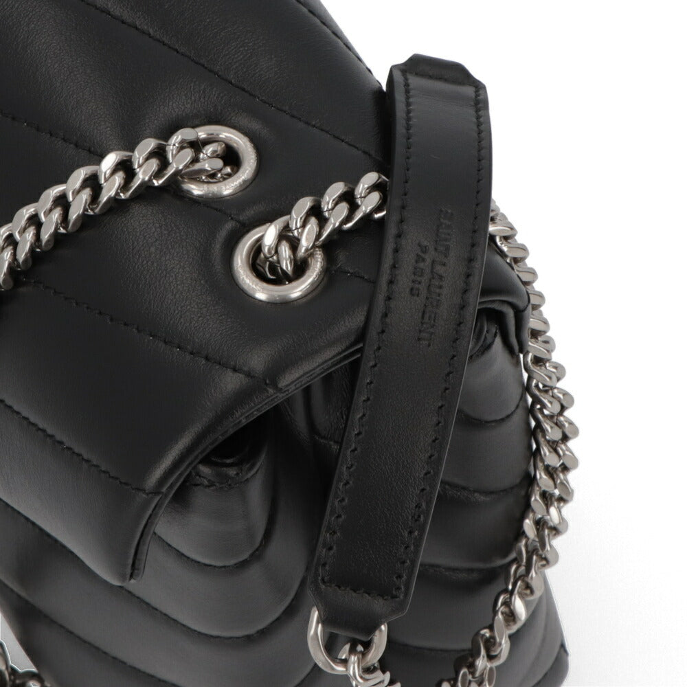 SAINT LAURENT ショルダーバッグ ブラック キルティング クロスボディバッグ カサンドラロゴ 494699 DV726