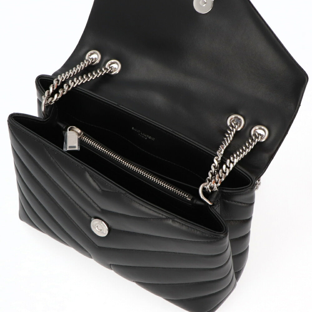 SAINT LAURENT ショルダーバッグ ブラック キルティング クロスボディバッグ カサンドラロゴ 494699 DV726