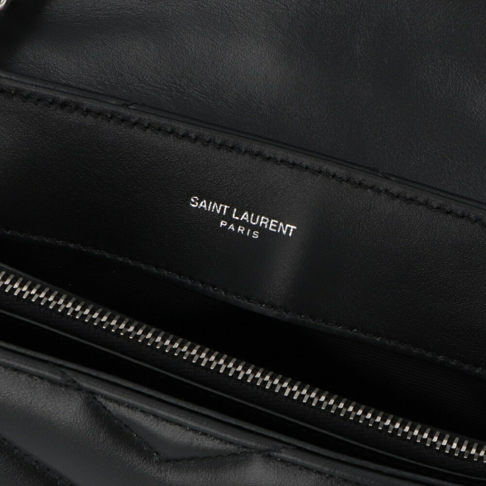 SAINT LAURENT ショルダーバッグ ブラック キルティング クロスボディバッグ カサンドラロゴ 494699 DV726