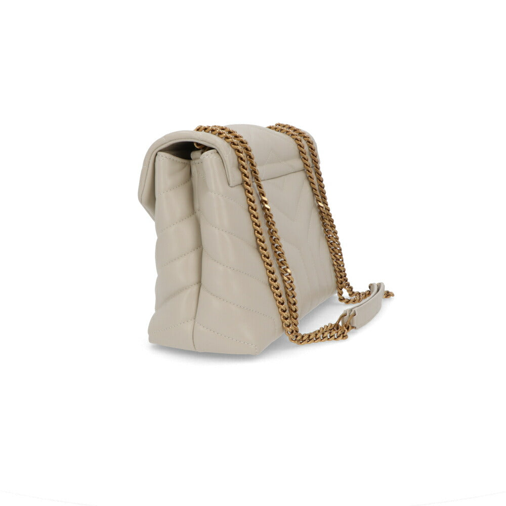 SAINT LAURENT ショルダーバッグ ベージュ クリーム キルティング クロスボディバッグ カサンドラロゴ 494699 DV727