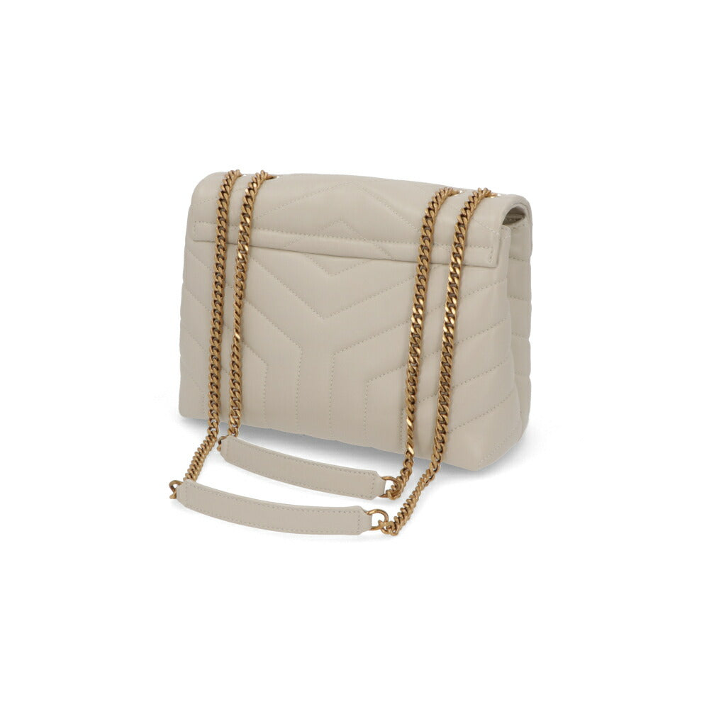 SAINT LAURENT ショルダーバッグ ベージュ クリーム キルティング クロスボディバッグ カサンドラロゴ 494699 DV727