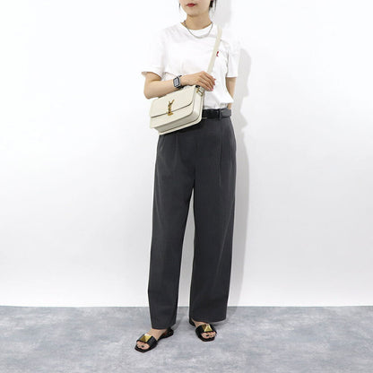 サンローラン SAINT LAURENT バッグ ショルダーバッグ レディース SOLFERINO M ソルフェリーノ ミディアム オフホワイト カーフ レザー カサンドラロゴ 鞄 スムースレザー 634305 0SX0W