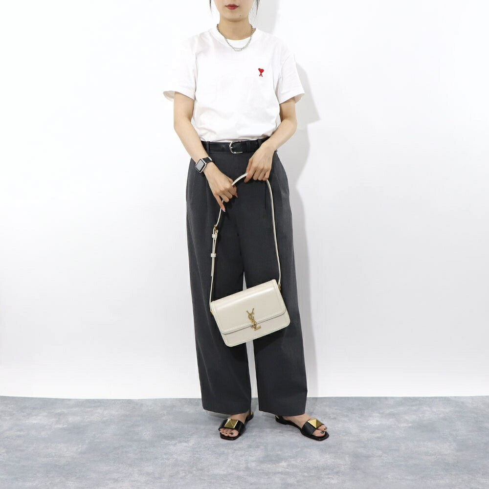 サンローラン SAINT LAURENT バッグ ショルダーバッグ レディース SOLFERINO M ソルフェリーノ ミディアム オフホワイト カーフ レザー カサンドラロゴ 鞄 スムースレザー 634305 0SX0W