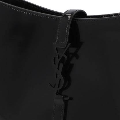 サンローラン SAINT LAURENT バッグ ハンドバッグ レディース サンカセット ブラック パテント レザー ホーボーバッグ スムーススキン 鞄 カサンドラロゴ 肩掛け 657228 AAB9G