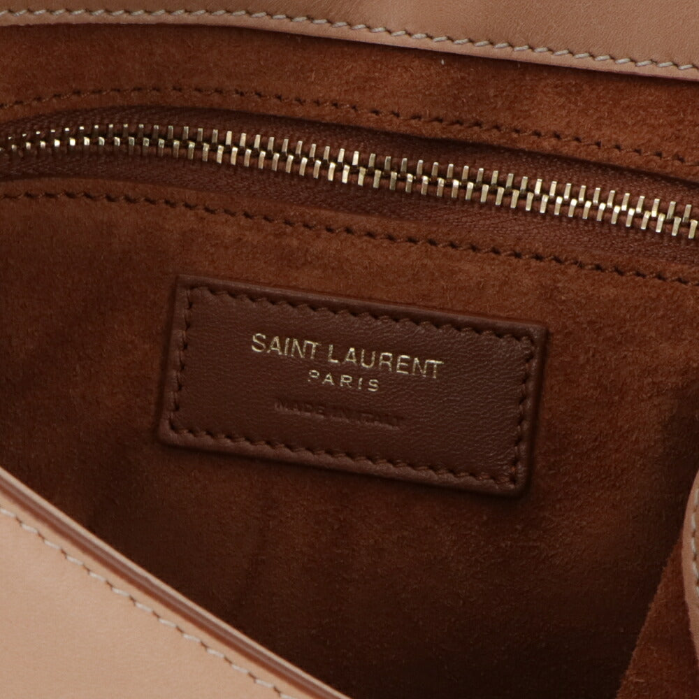 サンローラン SAINT LAURENT バッグ ハンドバッグ レディース サンカセット ベージュ系 カーフ レザー ホーボーバッグ スムーススキン 鞄 カサンドラロゴ 肩掛け 657228 BWR6W