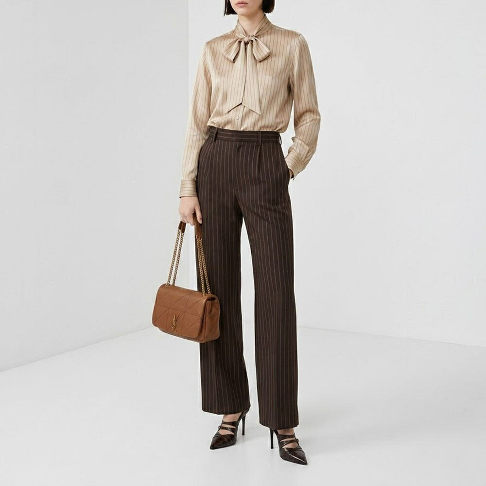 SAINT LAURENT バッグ ショルダーバッグ ブラウン ジェイミー チェーンバッグ  763475 AAB32