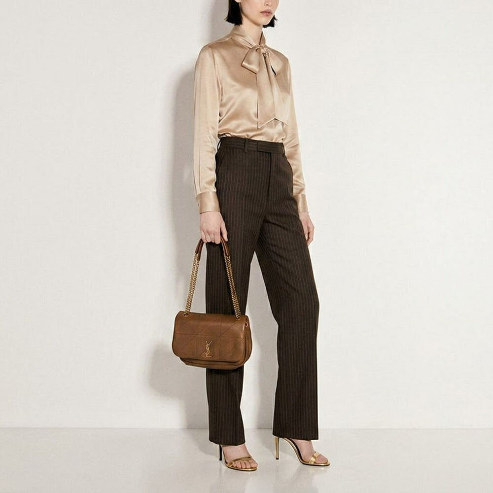 SAINT LAURENT バッグ ショルダーバッグ ブラウン ジェイミー チェーンバッグ  763475 AAB32