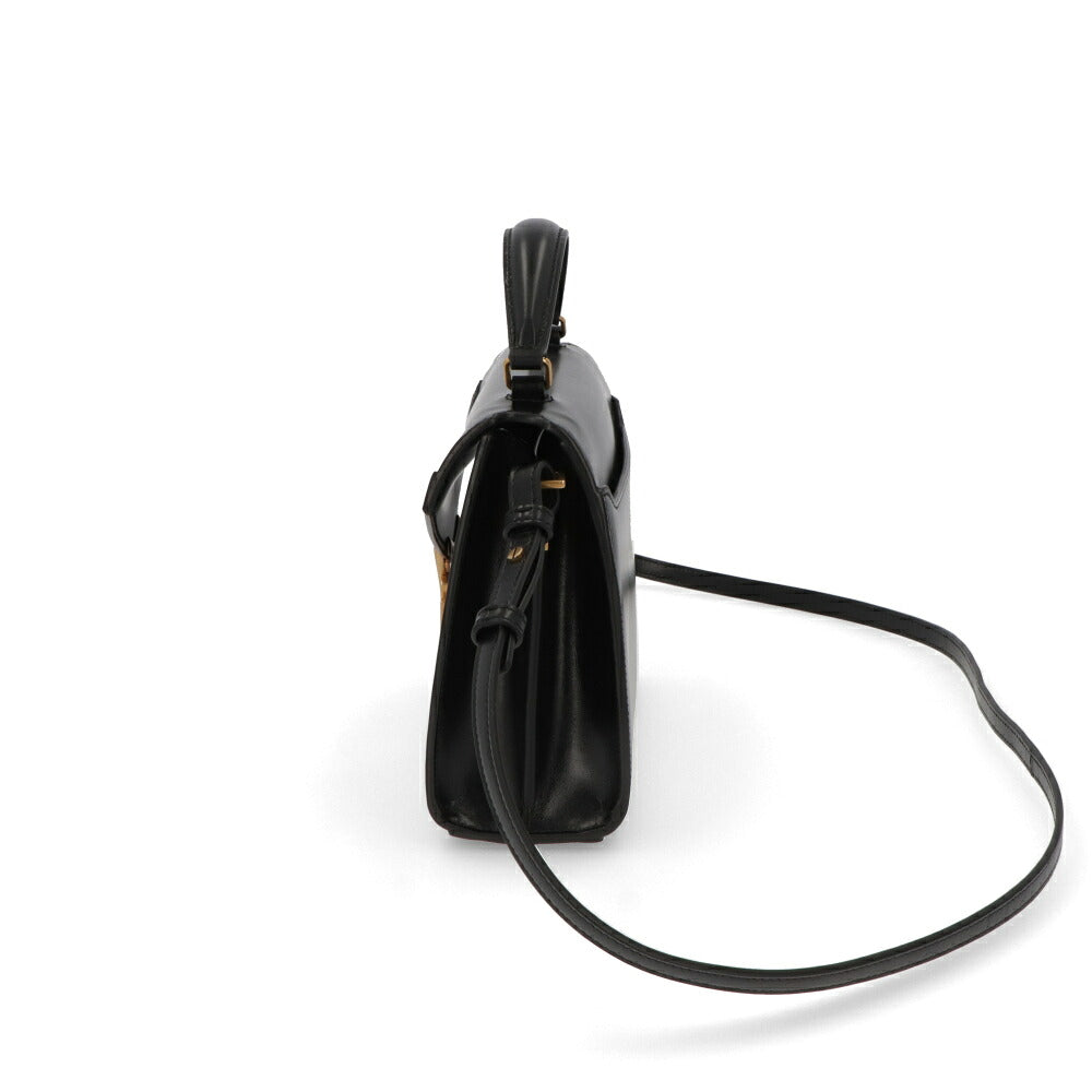 サンローラン SAINT LAURENT バッグ ハンドバッグ レディース  ブラック アーミーグリーン レザー ショルダーバッグ カサンドラロゴ 623930