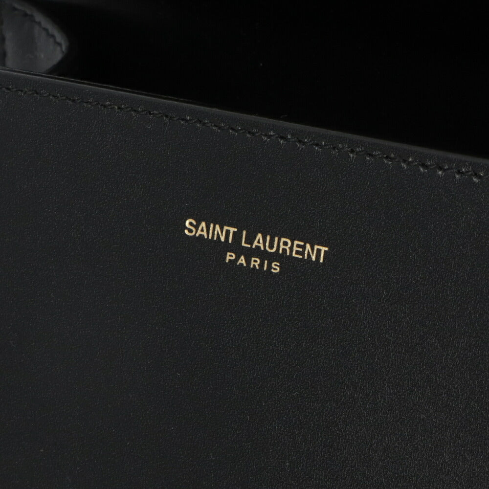 サンローラン SAINT LAURENT バッグ ハンドバッグ レディース  ブラック アーミーグリーン レザー ショルダーバッグ カサンドラロゴ 623930