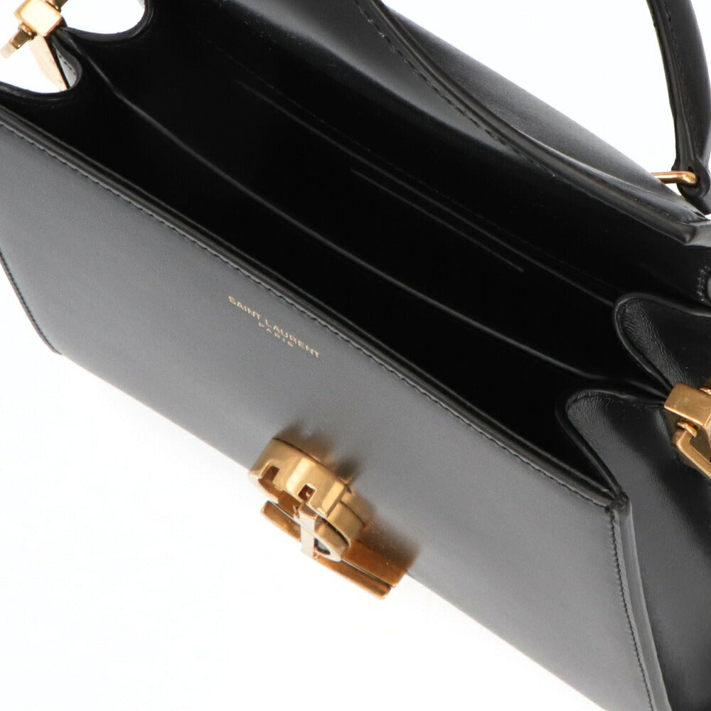 サンローラン SAINT LAURENT バッグ ハンドバッグ レディース  ブラック アーミーグリーン レザー ショルダーバッグ カサンドラロゴ 623930