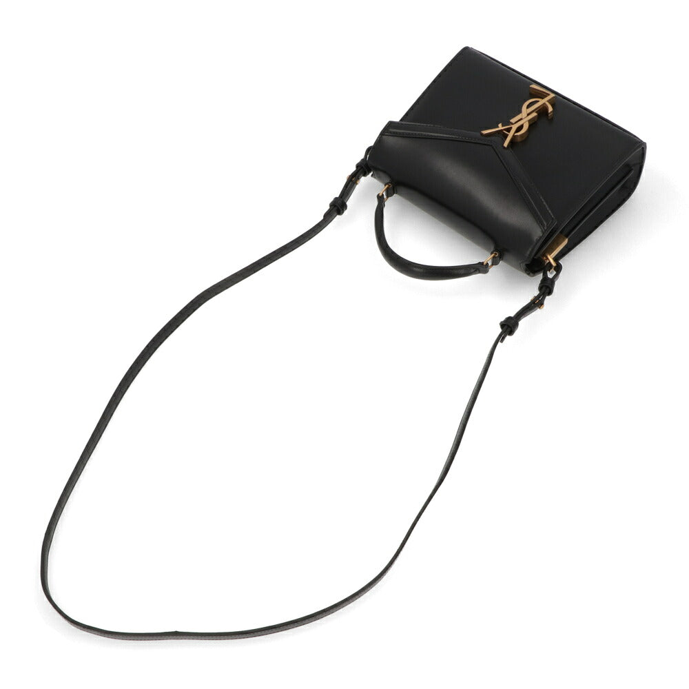 サンローラン SAINT LAURENT バッグ ハンドバッグ レディース  ブラック アーミーグリーン レザー ショルダーバッグ カサンドラロゴ 623930