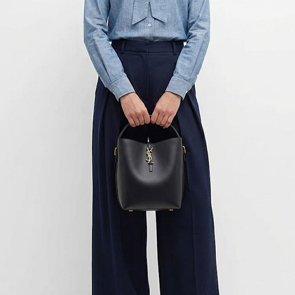 SAINT LAURENT バッグ ブラック 2WAYバッグ ショルダーバッグ バケットバッグ 742828 2R20W