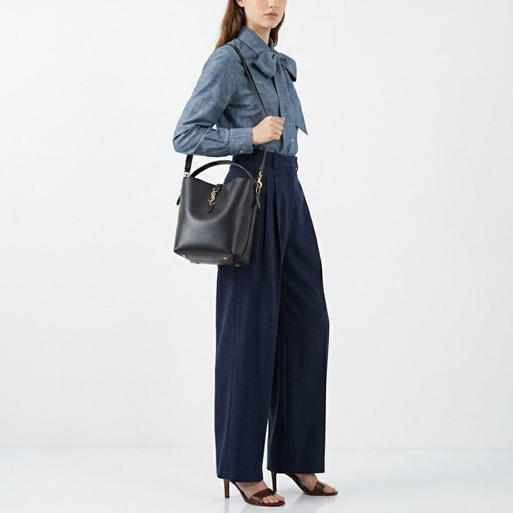 SAINT LAURENT バッグ ブラック 2WAYバッグ ショルダーバッグ バケットバッグ 742828 2R20W