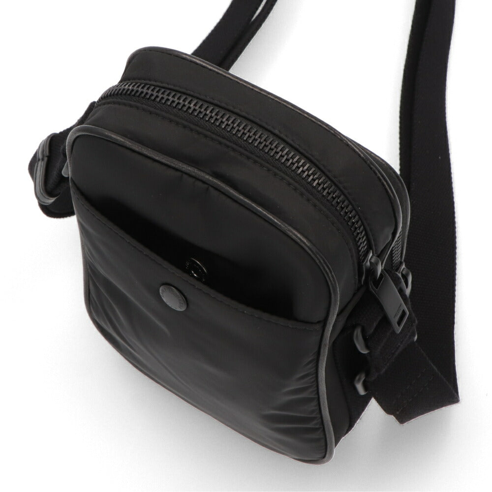 SAINT LAURENT バッグ ショルダーバッグ メンズ  ブラック ポリアミド レザー PHONE POUCH CITY 79661 AADBA