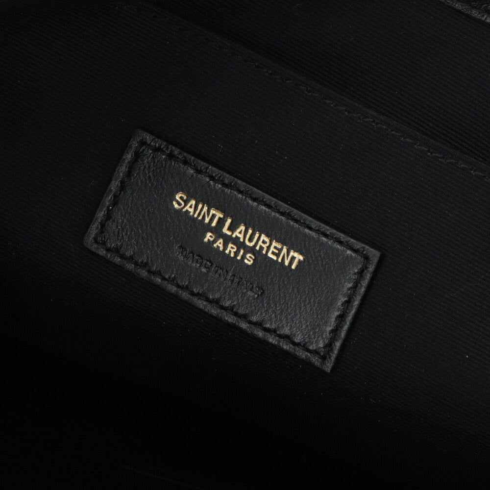サンローラン SAINT LAURENT バッグ クラッチバッグ ユニセックス  ブラック カーフレザー タブレットポーチ　キルティング 559193