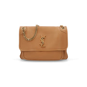 サンローラン SAINT LAURENT バッグ ショルダーバッグ レディース  ブラウン ラムレザー チェーンショルダーバッグ 633178