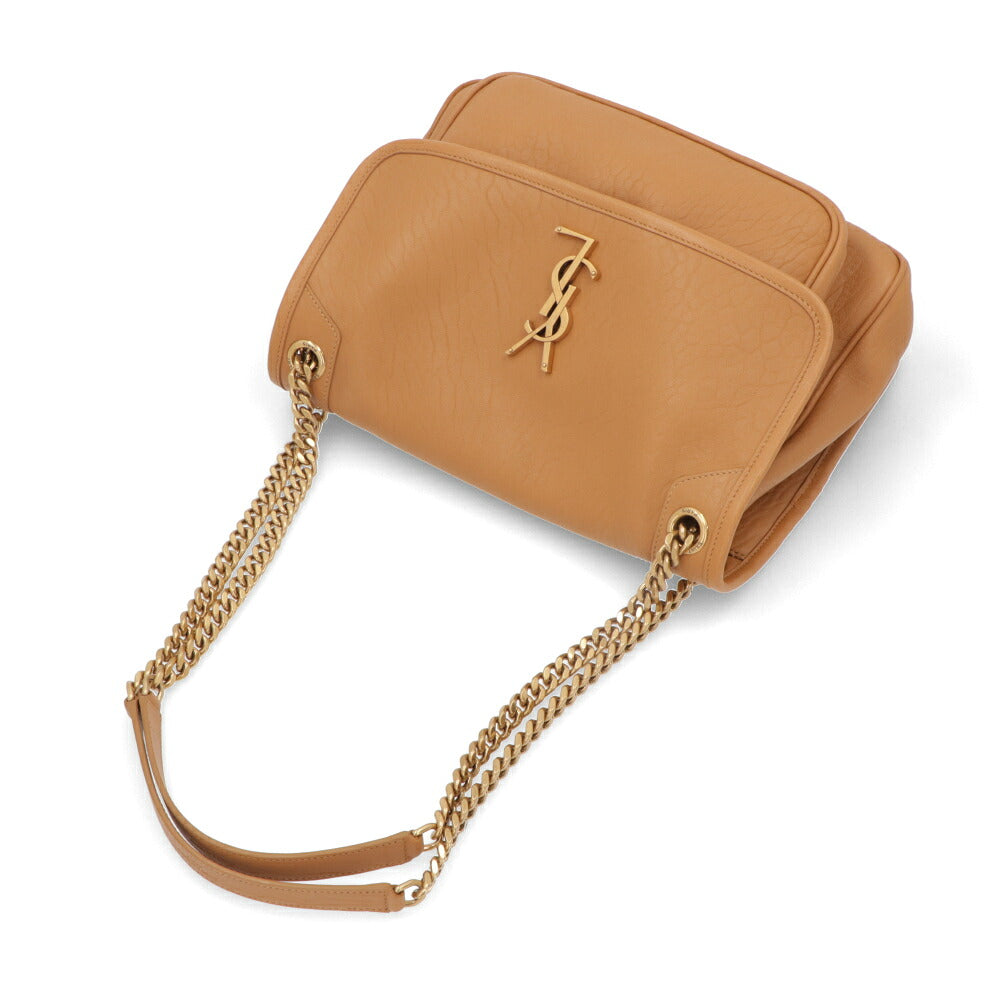 サンローラン SAINT LAURENT バッグ ショルダーバッグ レディース  ブラウン ラムレザー チェーンショルダーバッグ 633178