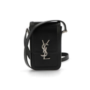 サンローラン SAINT LAURENT バッグ ショルダーバッグ ユニセックス  ブラック カーフスキンレザー ミニサッチェルバッグ 753963