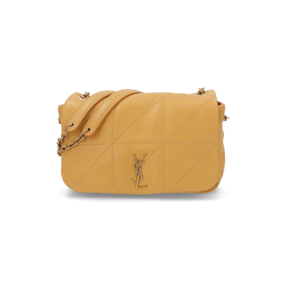 サンローラン SAINT LAURENT バッグ ショルダーバッグ レディース  マスタード ラムスキン ミニショルダー チェーンバッグ 766754