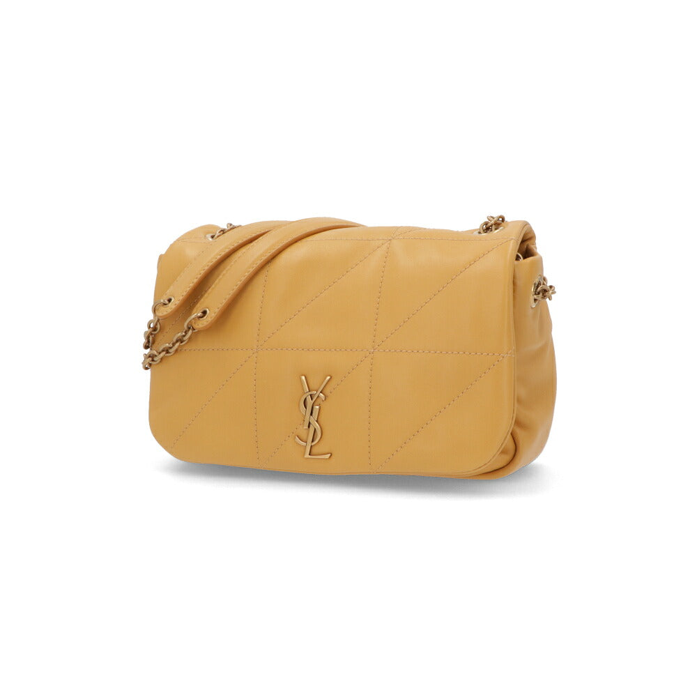 サンローラン SAINT LAURENT バッグ ショルダーバッグ レディース  マスタード ラムスキン ミニショルダー チェーンバッグ 766754