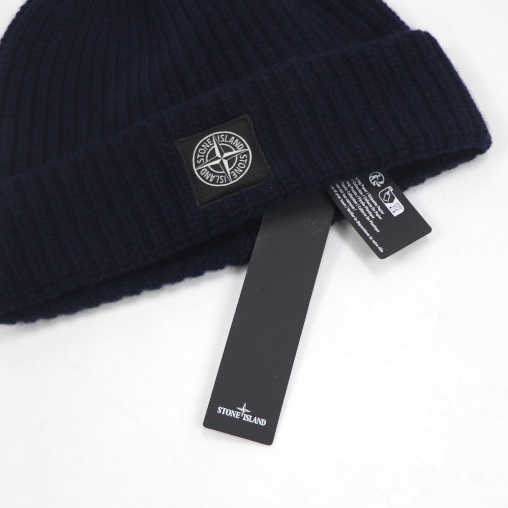 ストーンアイランド 7915N10B5 A0020 ニット帽 ネイビー